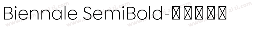 Biennale SemiBold字体转换